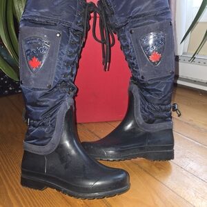 Pajar Black and Navy Winter Boots